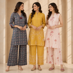 3 Women's Printed Co-Ord Set ( C4 )