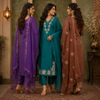 3 Kurta Set With Dupatta - Perfect For Every Occasion ( D-4 )