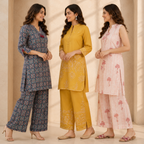 3 Women's Printed Co-Ord Set ( C4 )