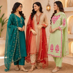 3 Ethnic Kurta With Dupatta ( K4 )