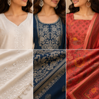 3 Women's Printed Ethnic Kurta Set With Dupatta ( KS-7 )