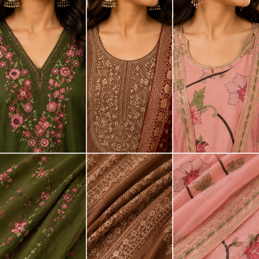3 Women's Kurta Styles with Dupatta ( K4 )