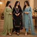 3 Kurta Set With Dupatta - Perfect For Every Occasion ( D-6 )