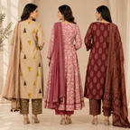3 Women's Kurta Set with Dupatta | Comfortable Fit ( KS5 )