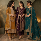 3 Kurta Set With Dupatta - Perfect For Every Occasion ( D-1 )