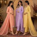 3 Kurta Set With Dupatta - Perfect For Every Occasion ( D-8 )