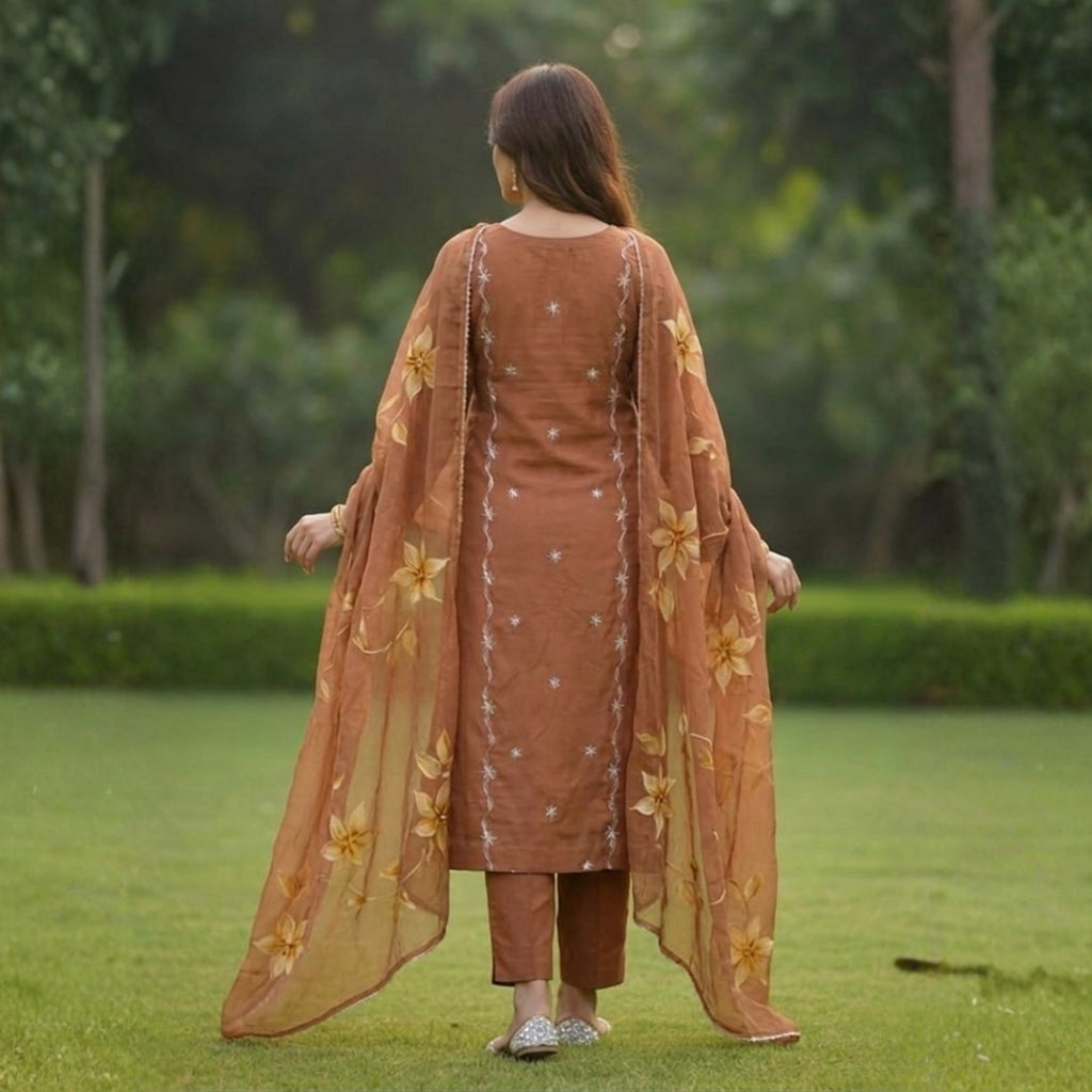 3 Combo Set Kurta, Pants With Dupatta | KS-02