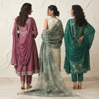 3 Comfort Fit Kurta Set with Dupatta ( C8 )