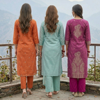3 Kurta Pants & Dupatta Set (E-08)