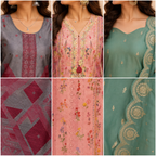3 Women's Printed Ethnic Kurta Set With Dupatta ( KS-5 )