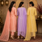 3 Kurta Set With Dupatta - Perfect For Every Occasion ( D-8 )