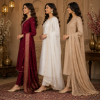 3 Kurta Set With Dupatta - Perfect For Every Occasion ( D-9 )