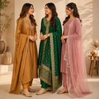 3 Women's Printed Ethnic Kurta Set With Dupatta ( KS-4 )