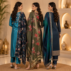 3 Ethnic Kurta With Dupatta ( K7 )