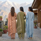 3 Printed kurta, matching pants, and a coordinated dupatta (P3K-7)