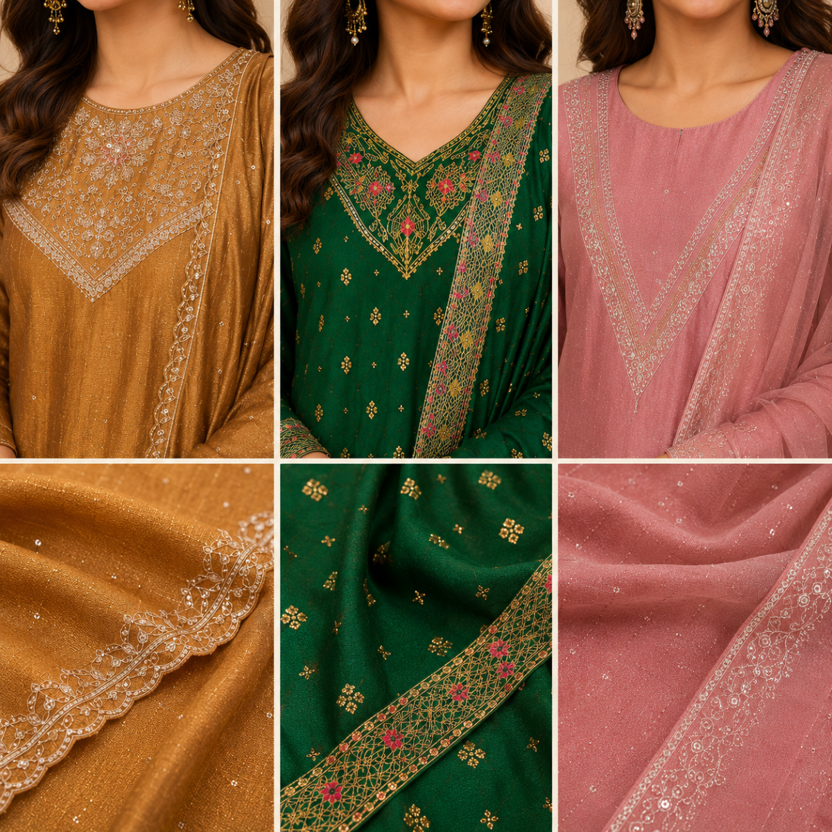 3 Women's Printed Ethnic Kurta Set With Dupatta ( KS-4 )