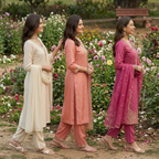 3 Kurta Pants & Dupatta Set (E-10)