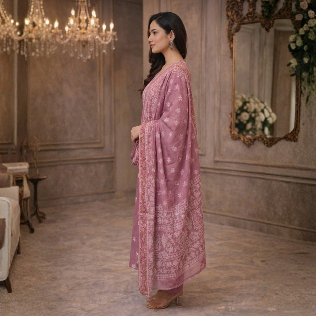 3 Combo Set Kurta, Pants With Dupatta | KS-01