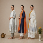 3 Cotton Kurta Set with Dupatta (CK-01)
