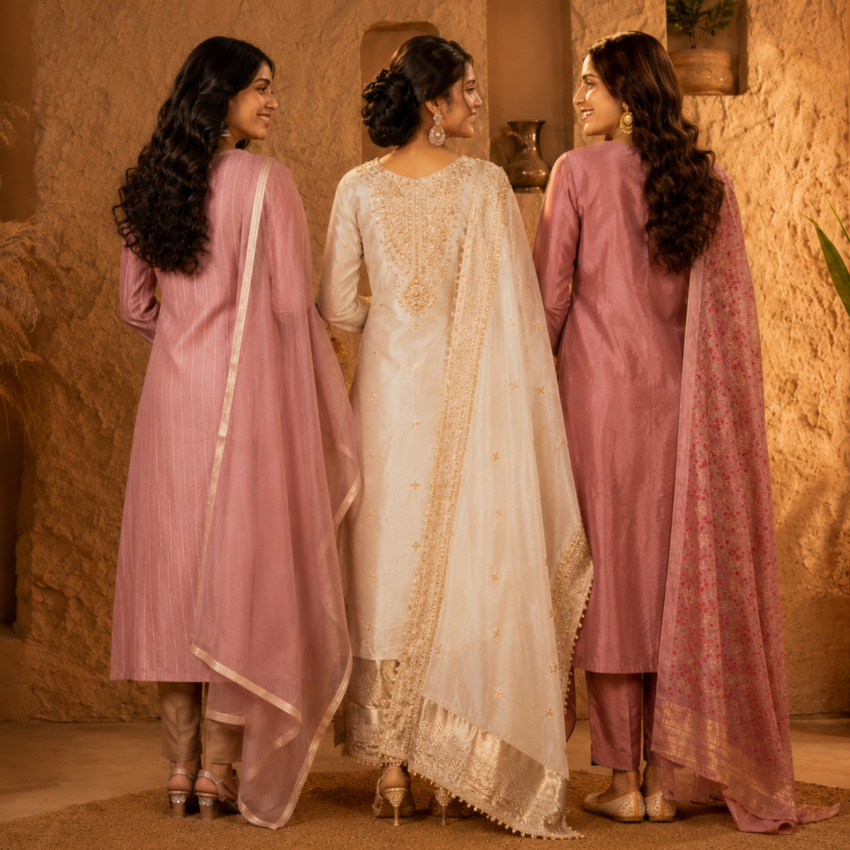 3 Kurta Set With Dupatta - Perfect For Every Occasion ( D-10 )