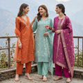 3 Kurta Pants & Dupatta Set (E-08)