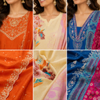 3 Women's Printed Ethnic Kurta Set With Dupatta ( KS-2 )