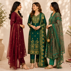 3 Women's Printed Ethnic Kurta Set With Dupatta ( KS-1 )