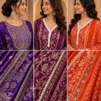3 Ethnic Kurta With Dupatta ( K9 )