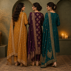 3 Kurta Set With Dupatta - Perfect For Every Occasion ( D-1 )