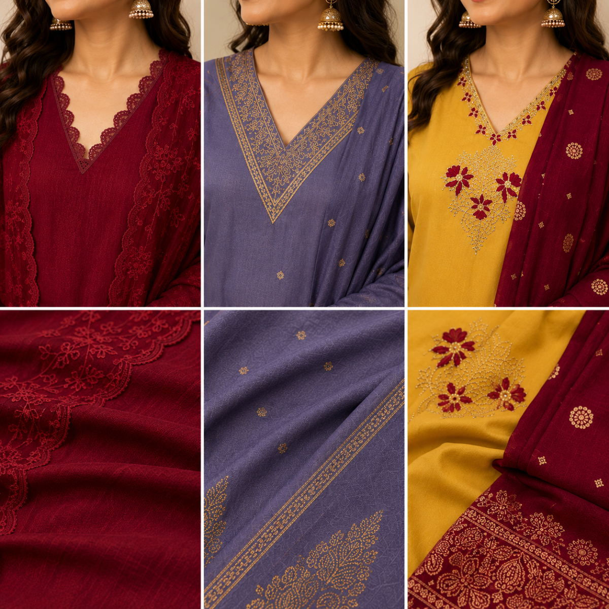 3 Women's Printed Ethnic Kurta Set With Dupatta ( KS-3 )