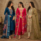 3 Kurta Set With Dupatta - Perfect For Every Occasion ( D-2 )