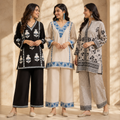 3 Women's Printed Co-Ord Set ( C2 )
