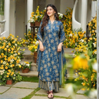 3 Combo Set Kurta, Pants With Dupatta(DMK-9)
