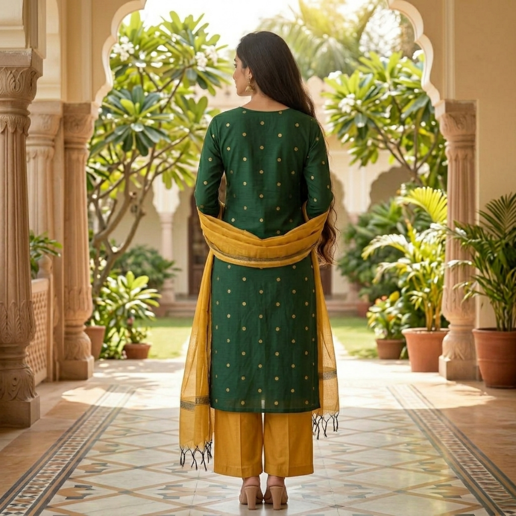 3 Combo Set Kurta, Pants With Dupatta (DMK-10)