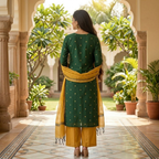3 Combo Set Kurta, Pants With Dupatta (DMK-10)