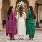 3 Printed kurta, matching pants, and a coordinated dupatta (P3K-19)