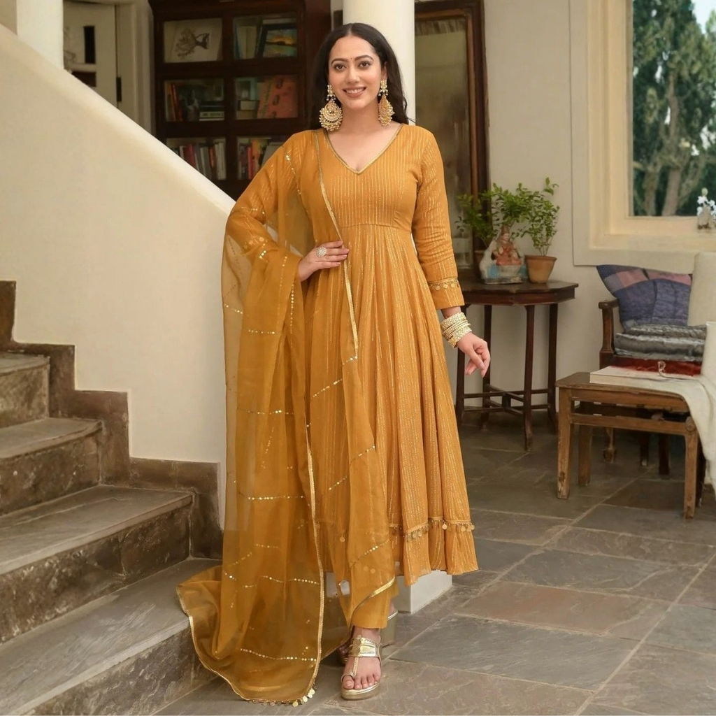 3 Combo Set Kurta, Pants With Dupatta (DMK-1)
