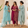 3 Ethnic Kurta With Dupatta ( K3 )