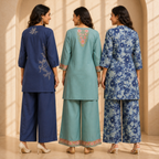 3 Women's Printed Co-Ord Set ( C3 )