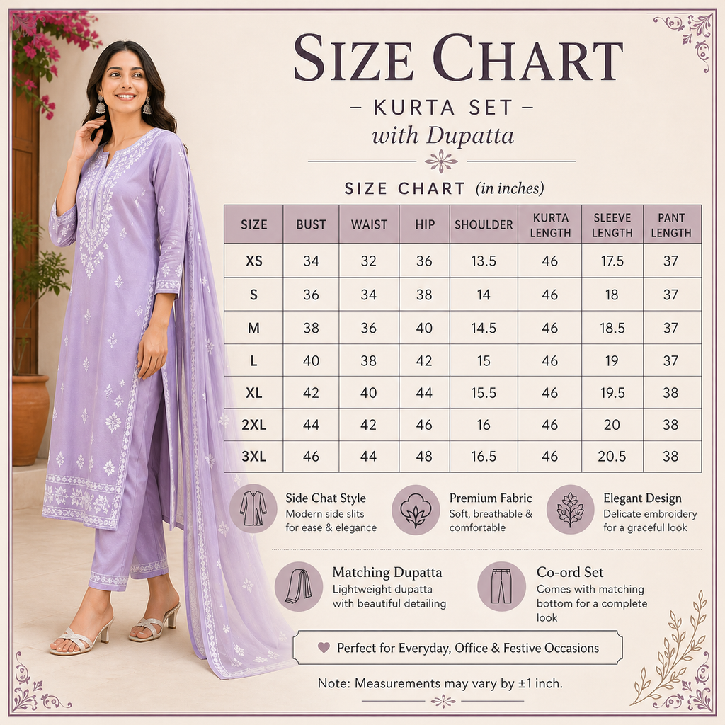 Pack Of 3 Beautiful Cotton Kurta Set with Dupatta (BCK-1)