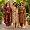 3 Combo Set Kurta, Pants With Dupatta | KS-02